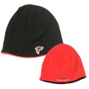   Falcons Black/Red Reversible Knit Beanie (Uncuffed)