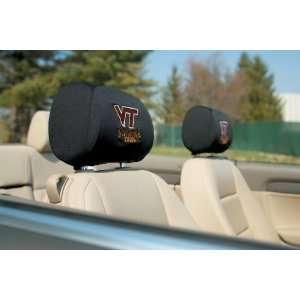  82011   Virginia Tech Hokies Headrest Covers Set Of 2 