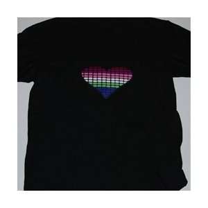  Heart TechnoTeez Sound Activated T Shirt: Everything Else