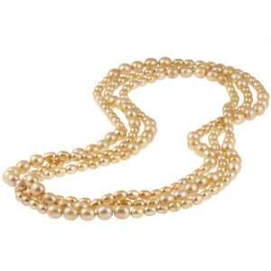  York Pearls Brown FW Pearl 80 inch Endless Necklace (6 10 mm) Jewelry