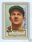 1952 TOPPS 197 GEORGE STRICKLAND AUTOGRAPH AUTO PIRATES