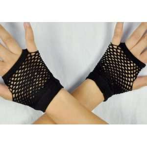   Fishnet Fingerless Gloves Goth 80s Punk Deathrock: Everything Else