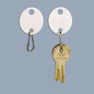     White Oval Key Tags 81   100   Packed 20 Per Pack: Office Products