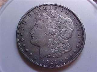 1921 Morgan Dollar silver coin .Shipping will be $2 .99 