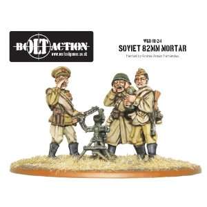  Bolt Action 28mm Soviet Army 82mm Mortar: Toys & Games