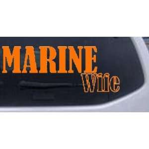   Marine Wife Military Car Window Wall Laptop Decal Sticker: Automotive