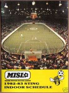 1982 83 Chicago Sting MISL Soccer Pocket Schedule RC  