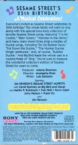 Sesame Streets 25th Birthday: A Musical Celebration! (VHS, 1993)