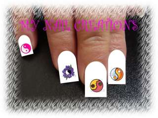 YIN YANG NAIL ART DECALS• KIDS,TOE OR ADULT SIZE  