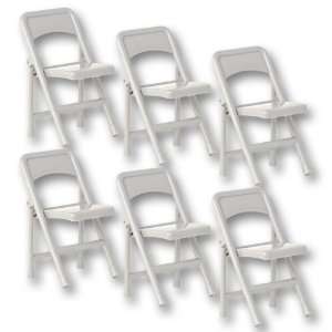  Wrestling Figure Special Deal 6 Gray Folding Chairs 