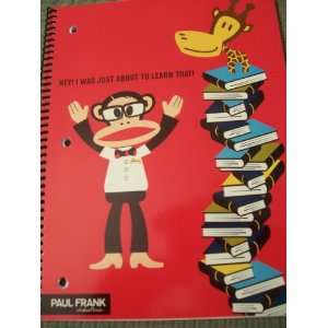  Paul Frank Spiral Notebook ~ Hey! I Was Just About to 