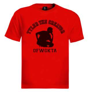 OFWGKTA T Shirt Tyler The Creator Future Wolf Gang odd Red  