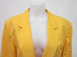 LOUIS FERAUD Yellow Short Sleeve Blazer Skirt Suit 14  
