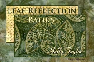 LEAF REFLECTIONS Layer Cakes MODA Batik QUILT SQUARES  