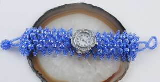 Crystal wrist Watch Beads Bracelet 7 L2908  