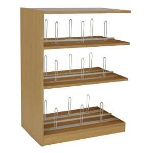   Book Shelving Adder Unit with Wood Shelves 42 H: Office Products