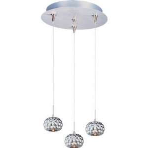  ET2 E94612 55SN, Minx Low Volt Round Pendant, 3 Light, 150 