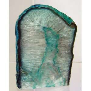  Brazilian Agate Lamp Teal Color 4 Pounds Cord & Bulb 