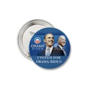   pin pinbacks buttons i voted for obama & biden 2 1/4 