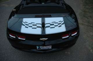 Camaro 35th Anniversary Style Checkered racing stripes for 2010 2013 