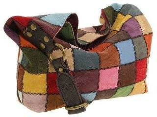 Lucky Brand Leather Patchwork Shoulder Bag:Shoes