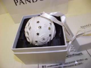 Authentic Pandora Ceramic 2011 Christmas Ornament NIB  