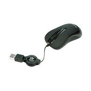  A4Tech Retractable Travel Wired Mouse (Black)