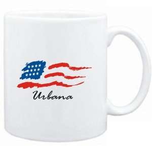  Mug White  Urbana   US Flag  Usa Cities Sports 
