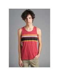 Men Underwear Undershirts Red