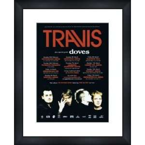  TRAVIS UK Tour 2002   Custom Framed Original Ad   Framed 