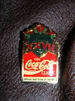 Super Bowl XXVII Coca Cola FootBall Collectors Pin  