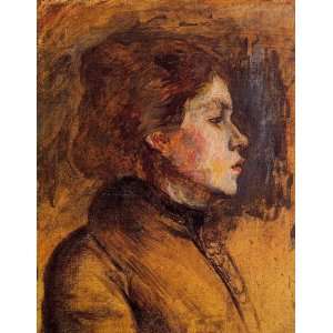  Oil Painting: Womans Head: Henri De Toulouse Lautrec Hand 