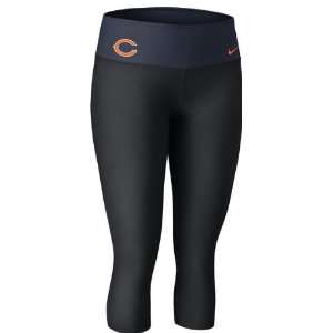  Chicago Bears Womens Black Nike Dri Fit Legend Capri Pant 