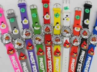  watch Childrens quartz Cute bird Cartoon 3D 10PCS 