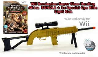 Wii Remington Super Slam Hunting Africa + 1x Rifle Gun  