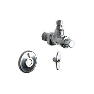  Chicago Faucets 1025 ABCP Angle Stop Fitting: Home 