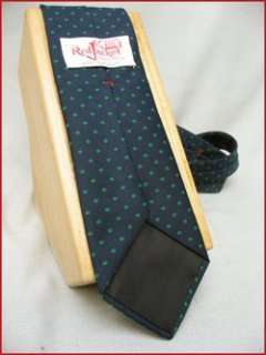 RED JACKET MENS TIE NAVY BLUE W/ KELLY GREEN ACCENTS  