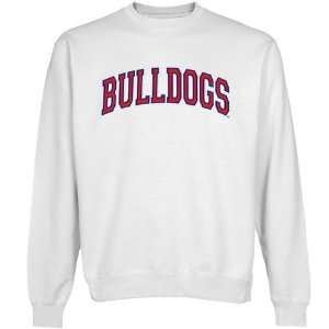  NCAA Fresno State Bulldogs White Arch Applique Crew Neck 