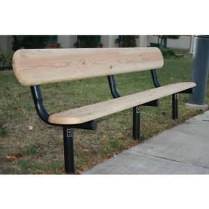  WebCoat Single Plank Standard Wood Park Bench: Patio, Lawn 