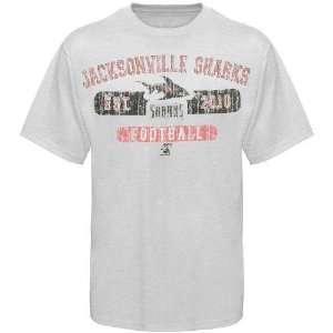  Jacksonville Sharks Ash Be A Man Distressed T shirt 