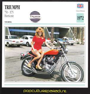 1972 TRIUMPH 750 X75 HURRICANE Atlas Motorcycle CARD  