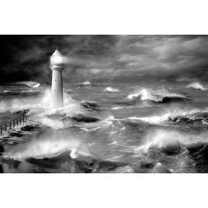   and White Sea Nature Photography Poster 24 x 36 inches