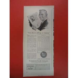  Commercial Credit Company, Print Ad (man/newspaper.) 1940 