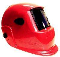   Variable Shade Auto Darkening Red Carbon Fibre Welding Helmet