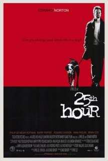 25th Hour Movie POSTER 27x40 Edward Norton Philip Seymour Hoffman 