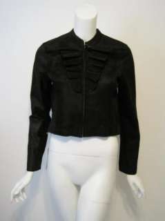 Graham & Spencer womens black leather jacket $748 New  
