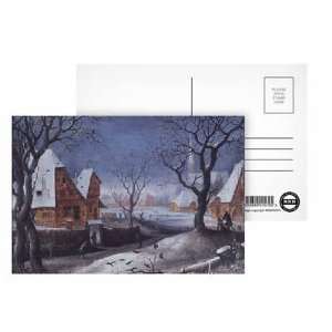Winter Landscape with Fowlers by Adriaen van Stalbemt   Postcard (Pack 