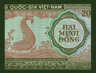 20 DONG Banknote of S. VIETNAM 1964   DRAGON FISH   AU  