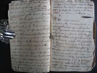   MEDICAL MANUSCRIPT~Notebook~Medicine~Opium~Narcotics RARE 1823 PA
