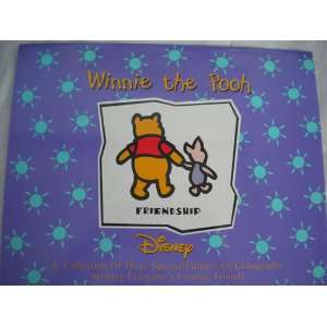Winnie the Pooh Friendship Disney Special Edition Art Lithographs Set 